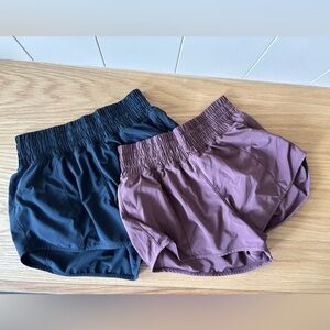 CRZ yoga running shorts 2.5in high waisted